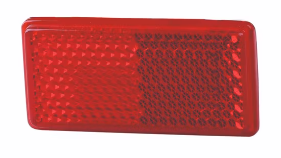 Emark Rectangular Plastic Reflector with Glue for Truck Trailer