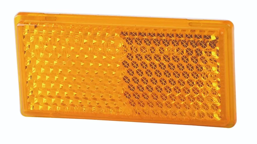 Emark rechteckiger Kunststoffreflektor mit Kleber für LKW-Anhänger