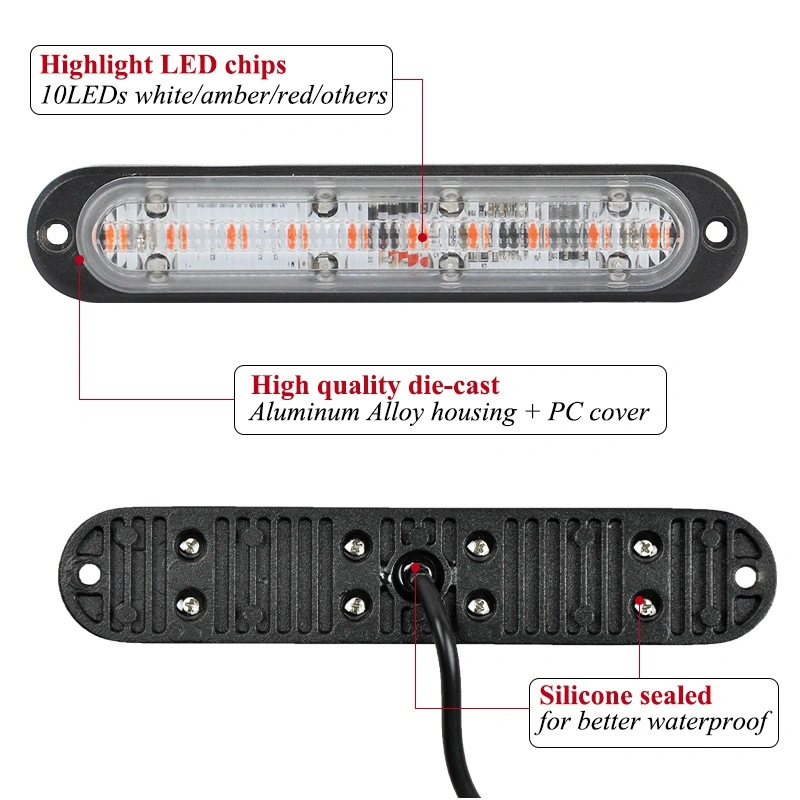 12V 24V Truck Trailer LED Indicator Lamp Bus Side Marker Position Clearance Light for Caravan Van Lorry