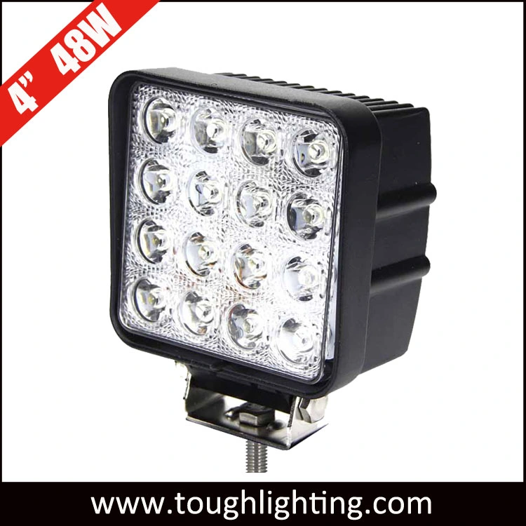 High Intensity 4.5" 48W 3200lm Epistar Square LED Tractor Work Lights