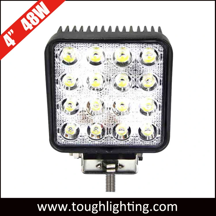 High Intensity 4.5" 48W 3200lm Epistar Square LED Tractor Work Lights