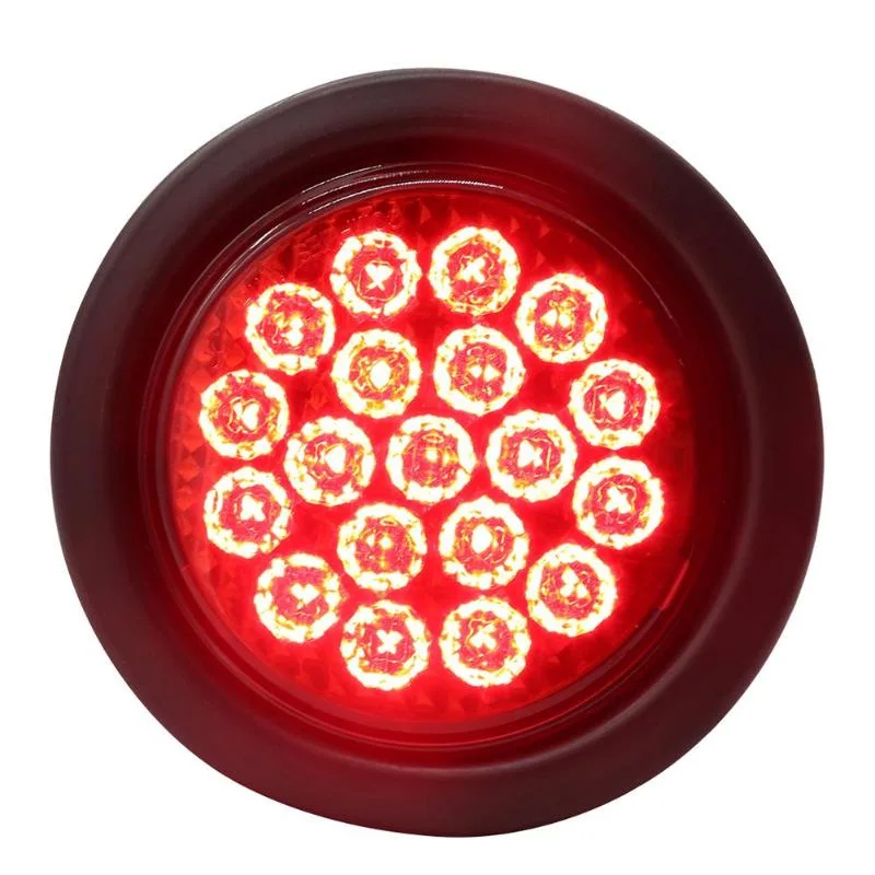 19PCS LED Round Trailer Tail Lights Turn Stop Brake LED Lights Tailer Taillight Fitting for Brake, Rear, Reverse, Steering Taillight