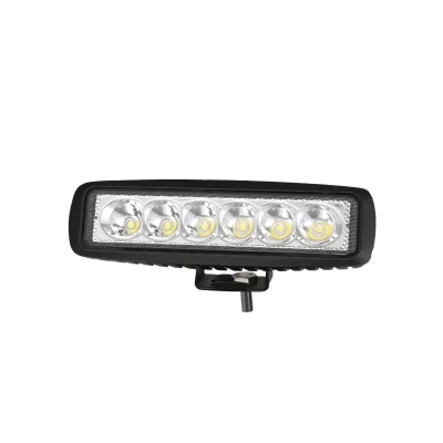 Kostengünstiger schwarzer 18 W 6 Zoll schlanker Emark 12 V/24 V Epistar LED-Arbeitsscheinwerfer für Off-Road-Geländewagen