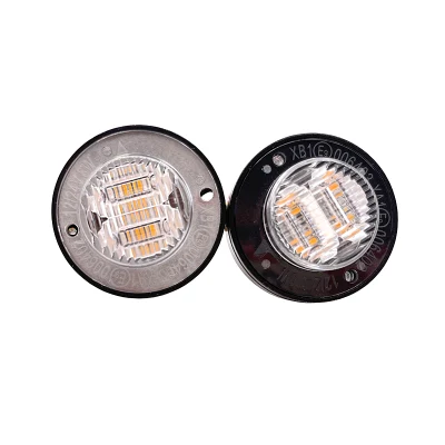 10–30 VDC LED-Hideaway-Licht mit R65-Zertifikat, LED-Hideaway-Blitzlichter, Blinkmodi, Gefahrenwarngitter, Sicherheitswarnleuchte für Autos, LKWs, Fahrzeuge